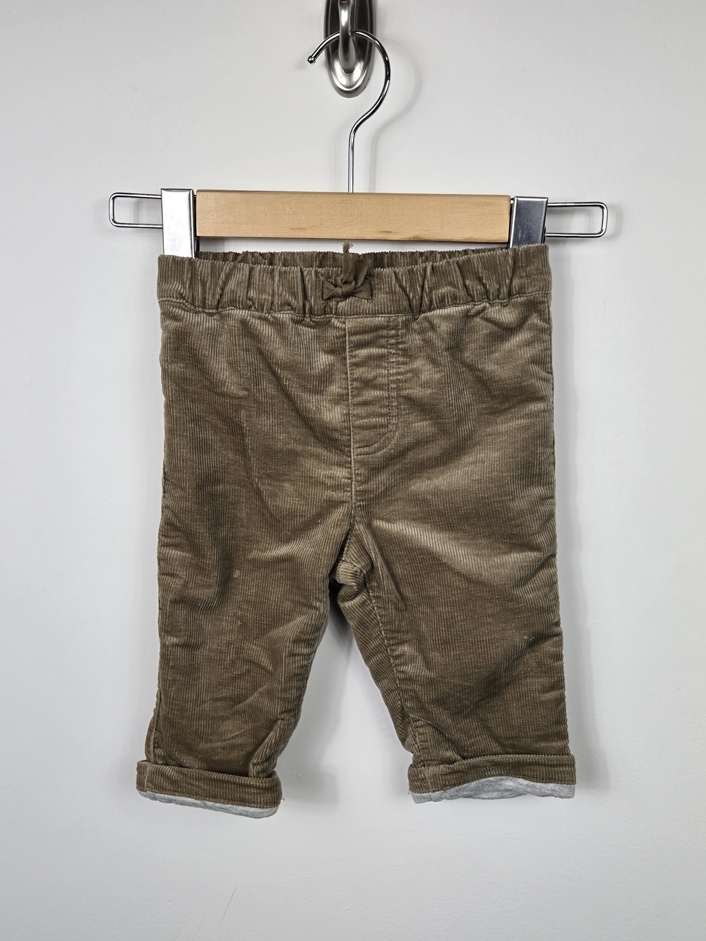 Rise Little Earthling Baby Corduroy Pants 6-9 Month Brown Lined Cottagecore Farm - Picture 1 of 6